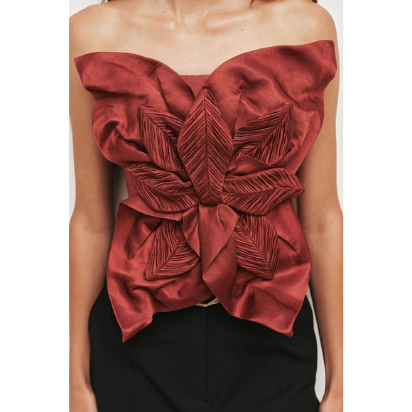 Aje Isla ruffled top US 4 - Picture 3 of 14